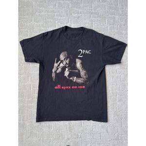 Vintage 90s Tupac Rap Tee All Eyez On Me Death Row Records